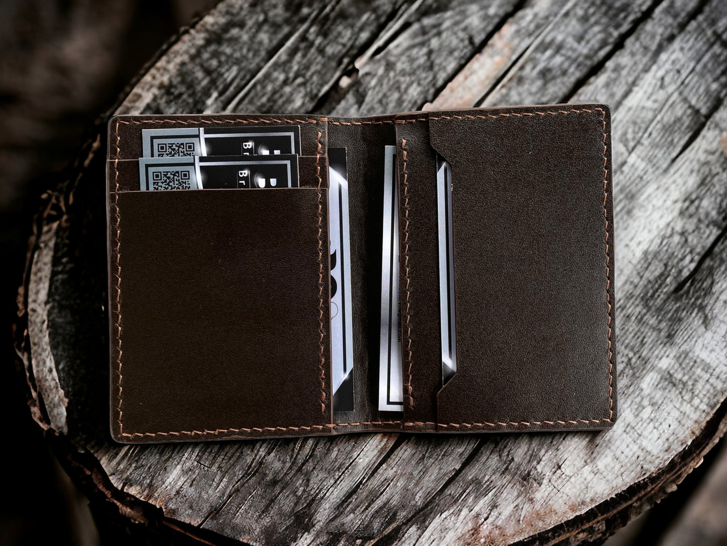Brown Alligator Bifold Card Holder