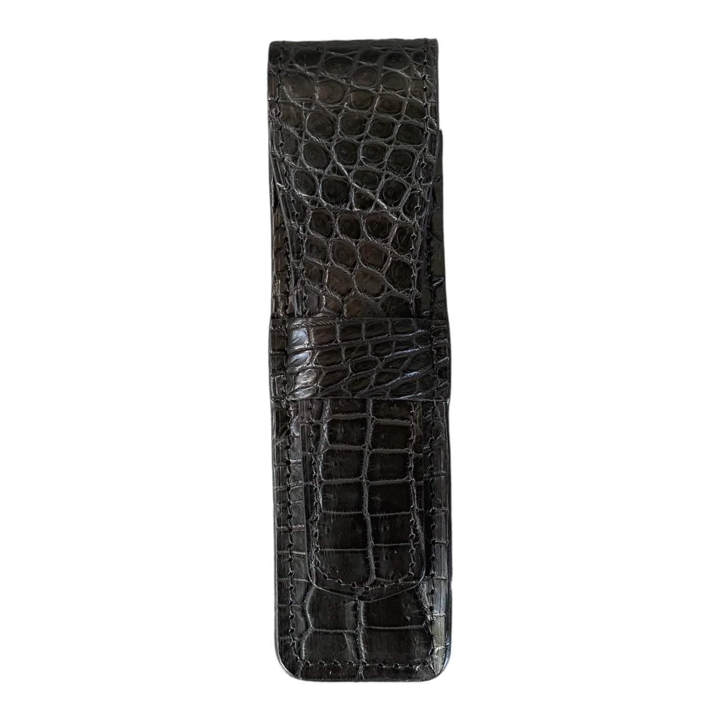 Black Alligator Pen Case
