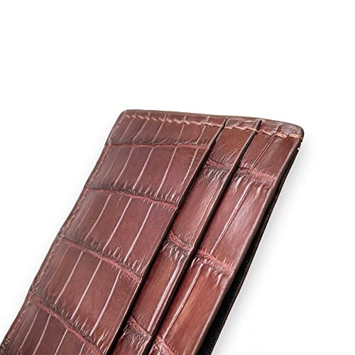 Brown Alligator Card Holder