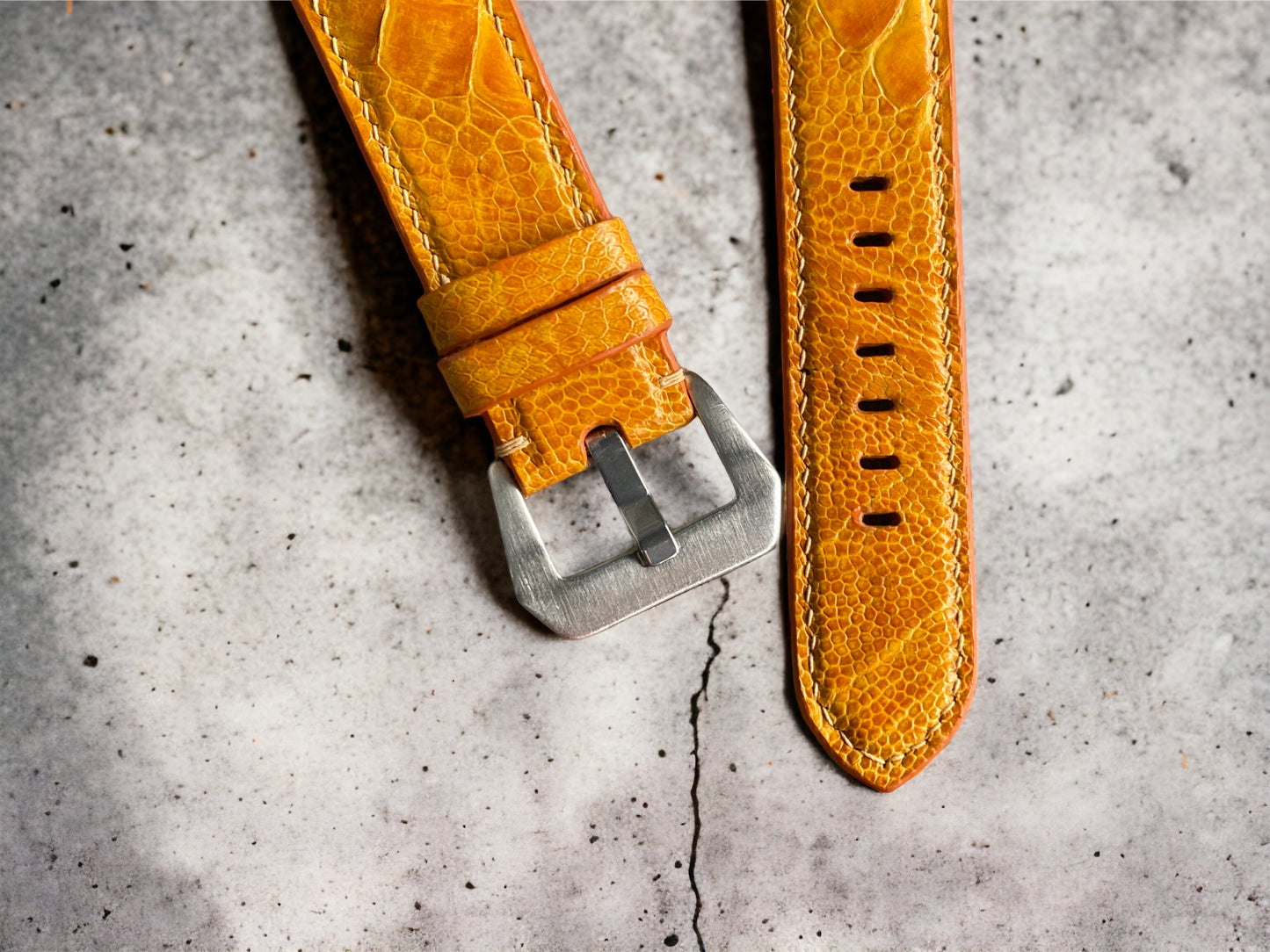 Panerai Gold Ostrich Leg Watch Straps