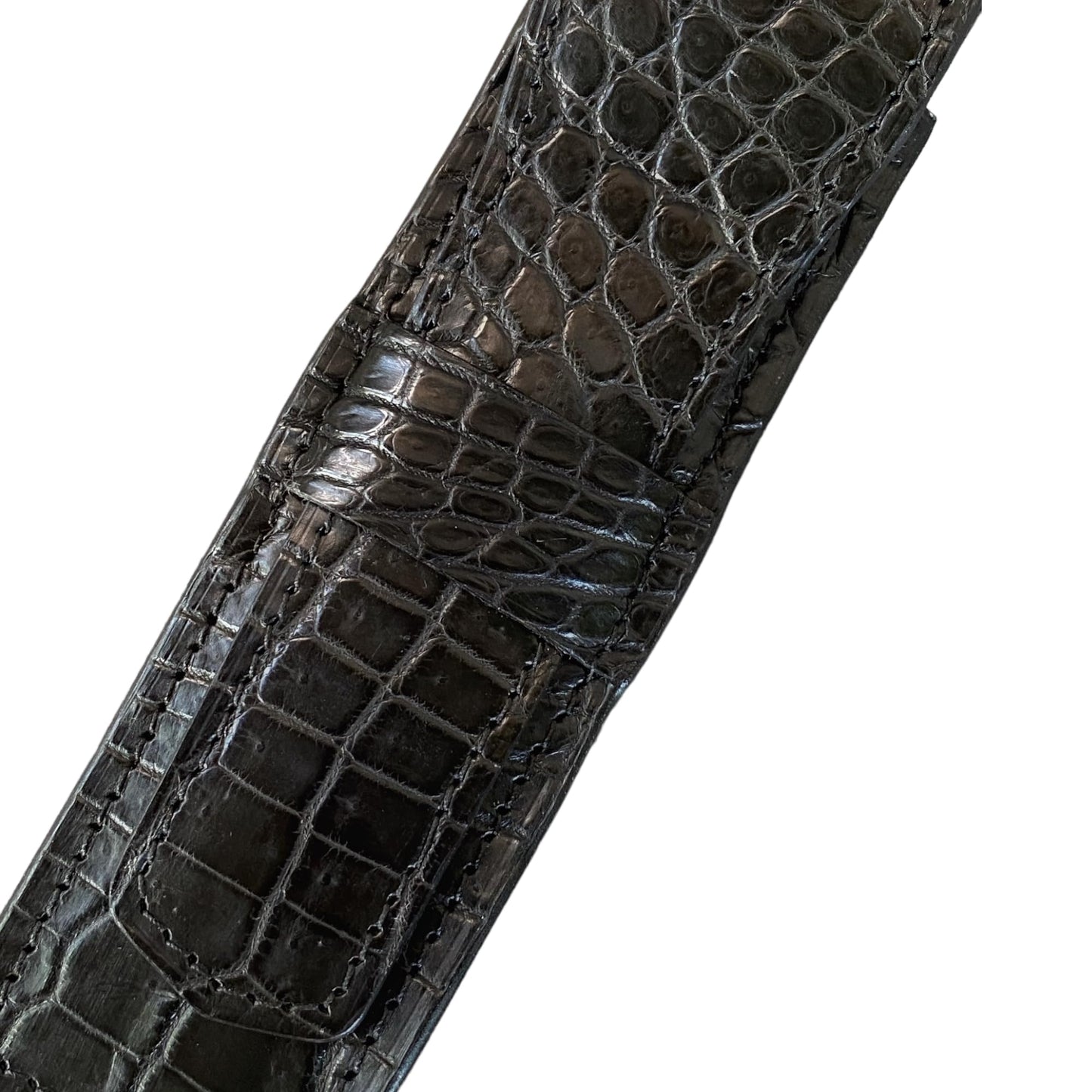 Black Alligator Pen Case