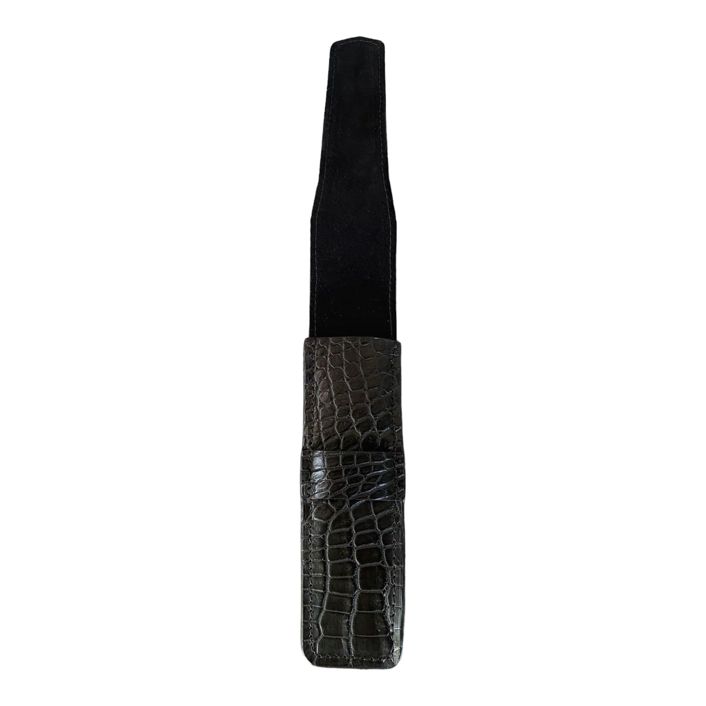 Black Alligator Pen Case