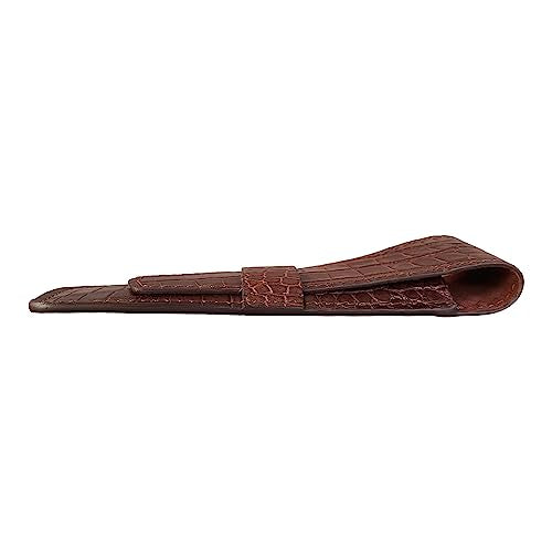 Brown Alligator Pen Case