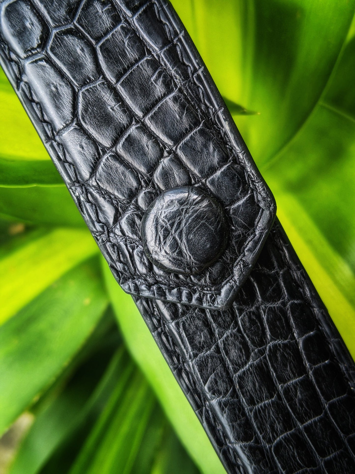 Black Alligator Pen Case