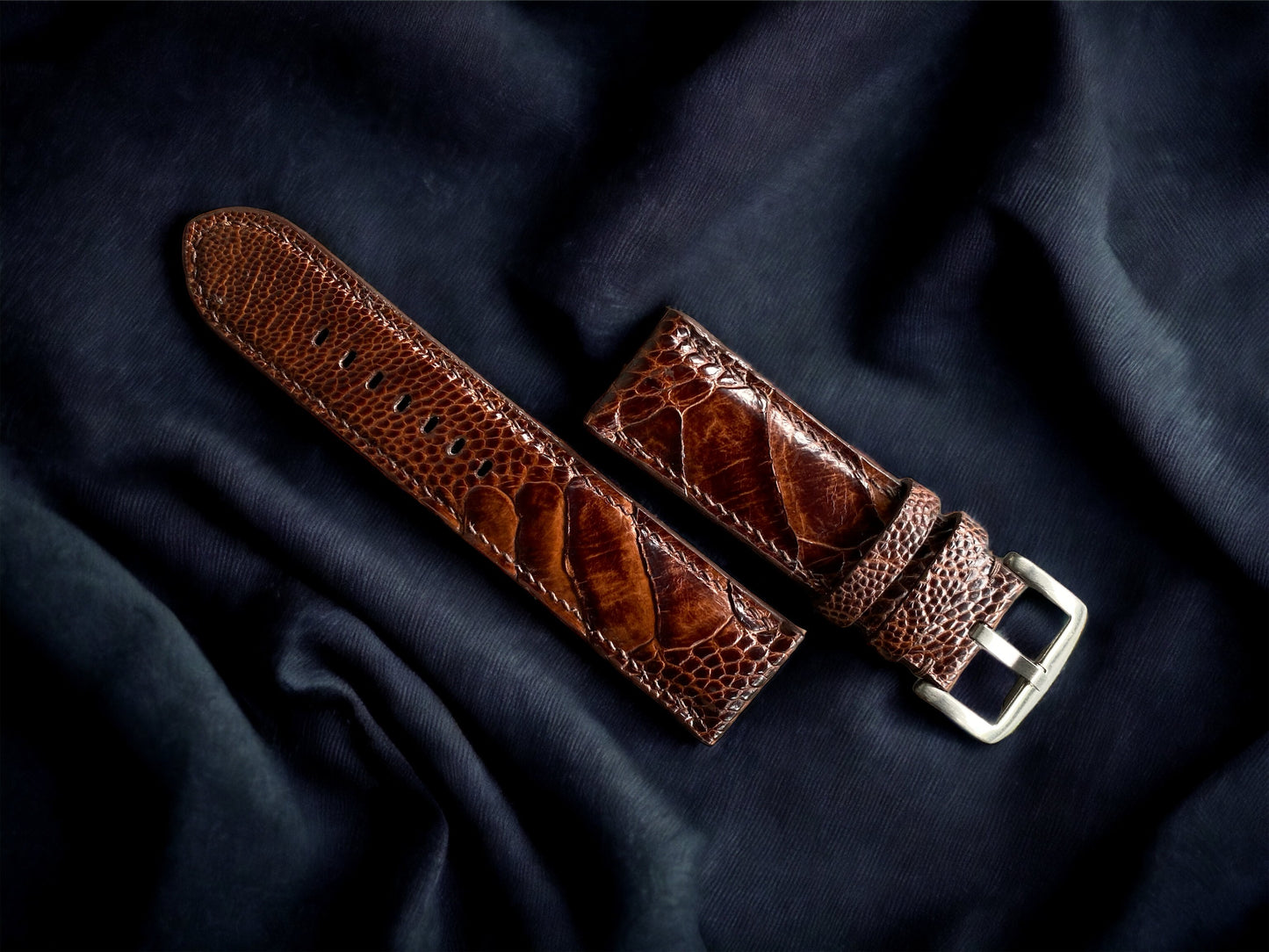 Panerai Brown Ostrich Leg Watch Straps