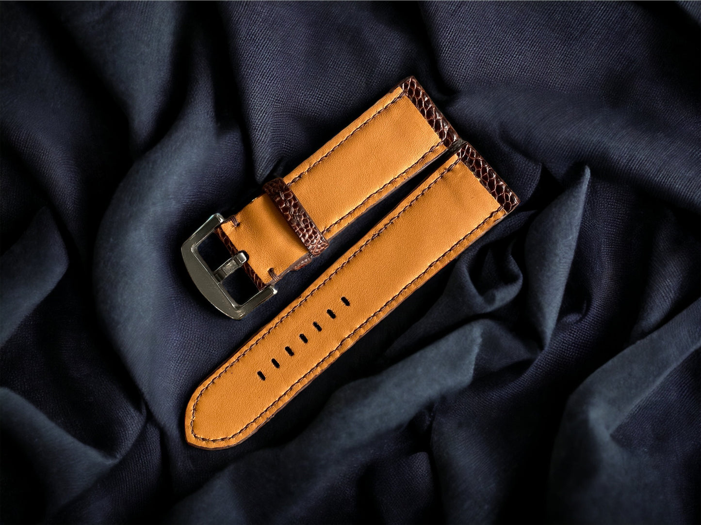 Panerai Brown Ostrich Leg Watch Straps
