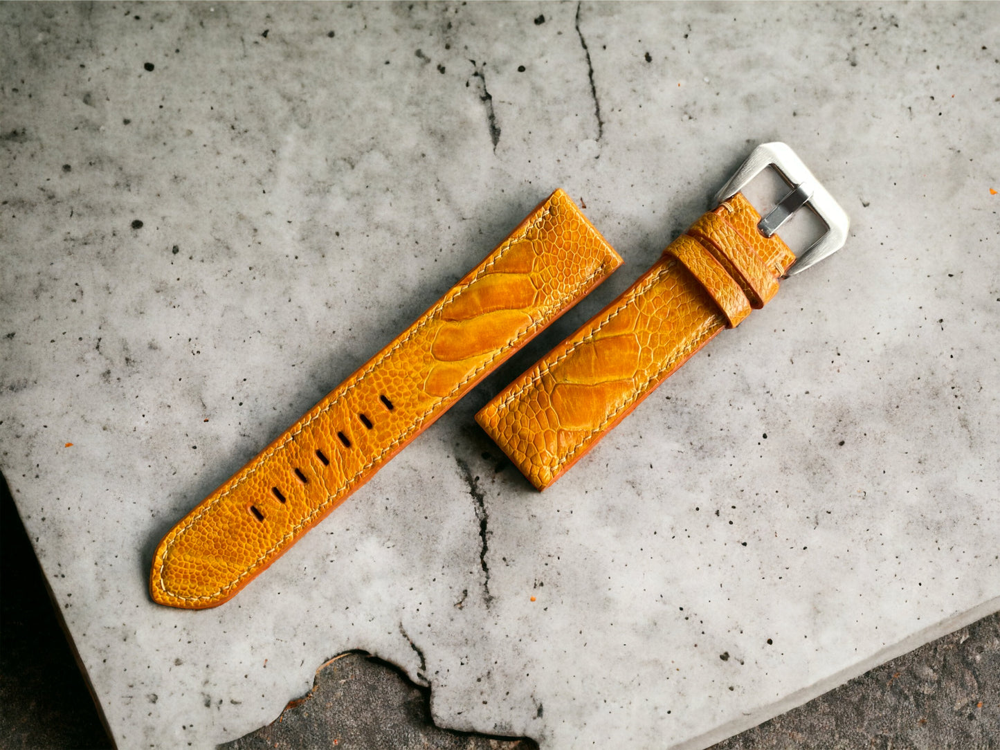Panerai Gold Ostrich Leg Watch Straps