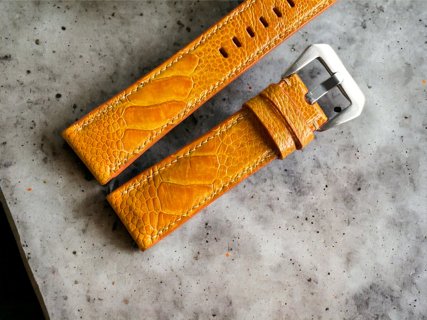 Panerai Gold Ostrich Leg Watch Straps