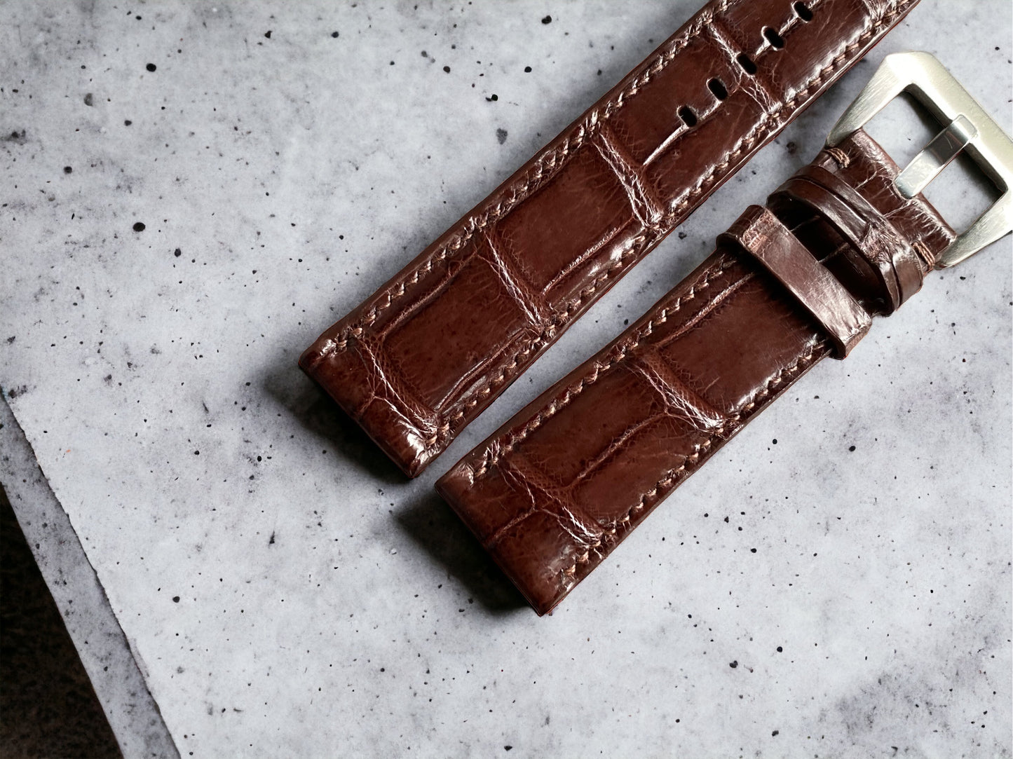 Panerai Brown Alligator Watch Straps