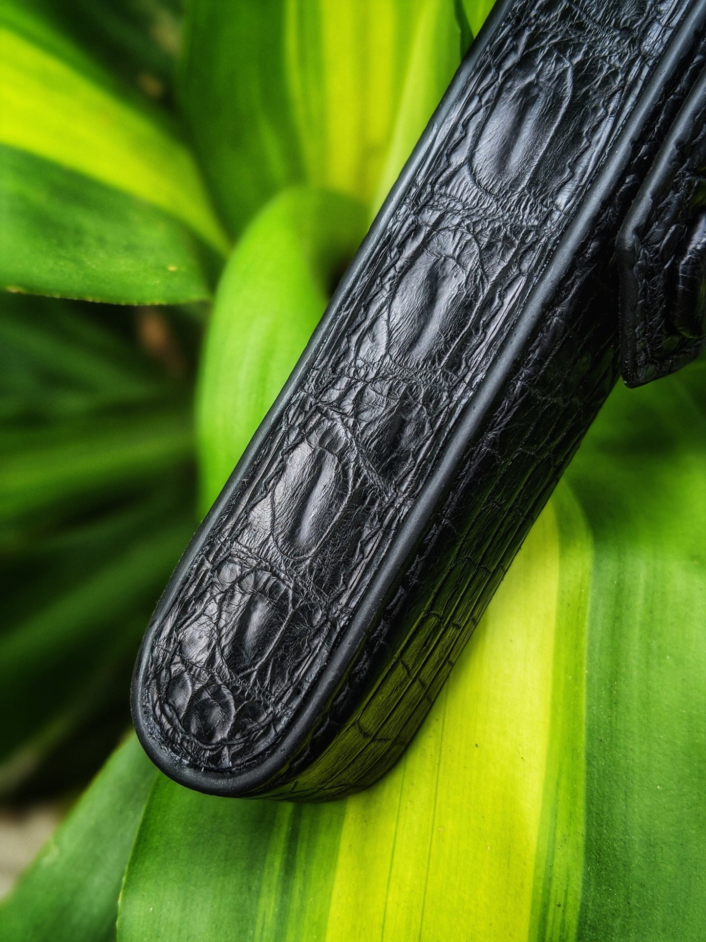 Black Alligator Pen Case