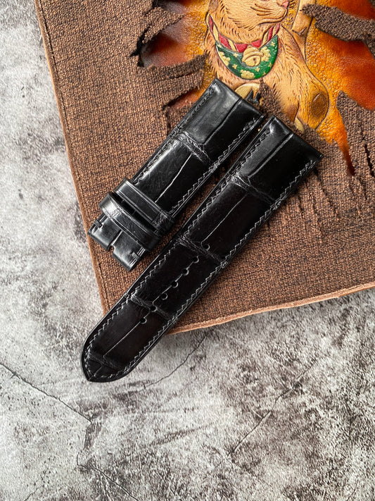 Black Alligator Watch Straps