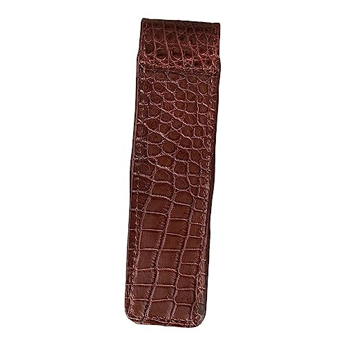 Brown Alligator Pen Case