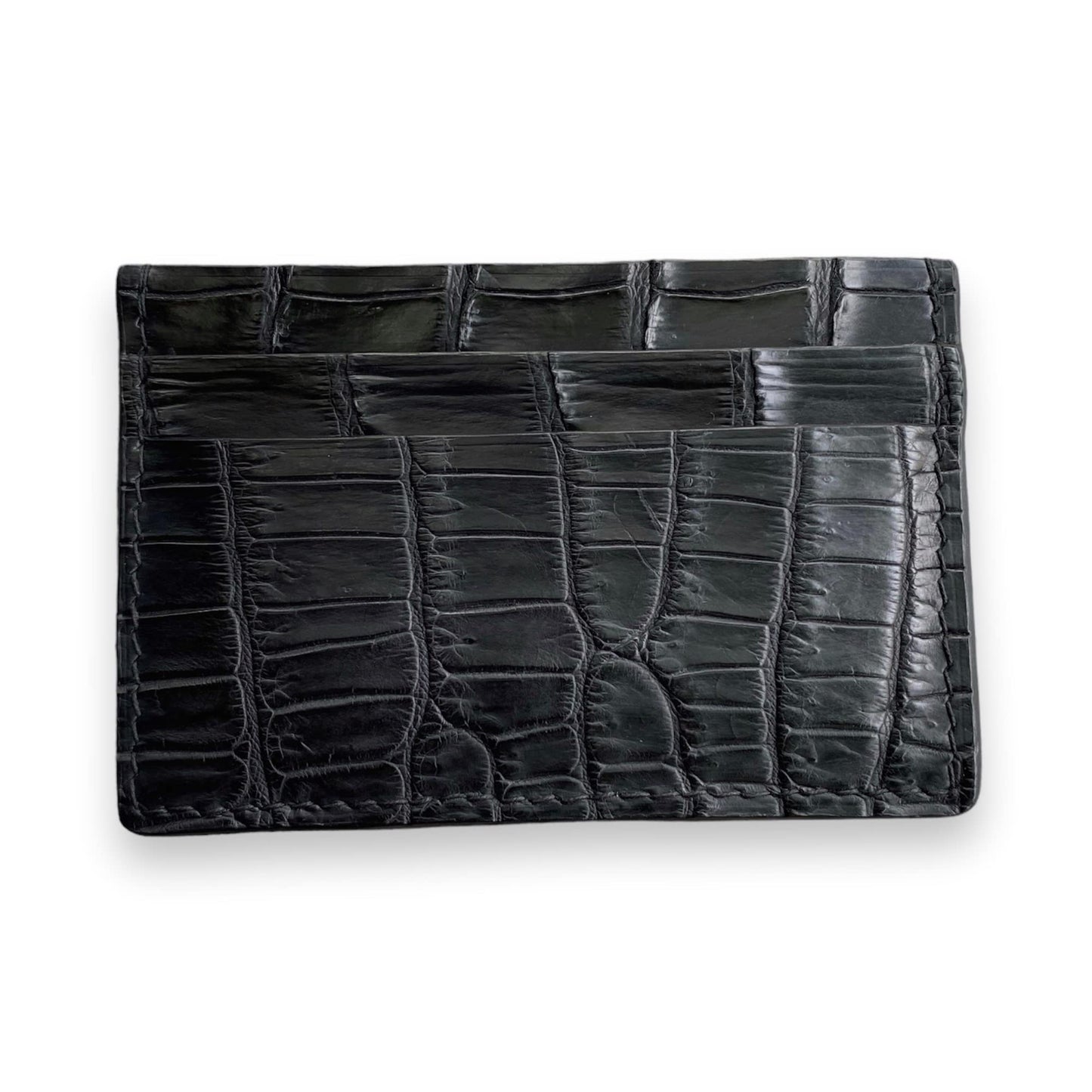 Black Alligator Card Holder
