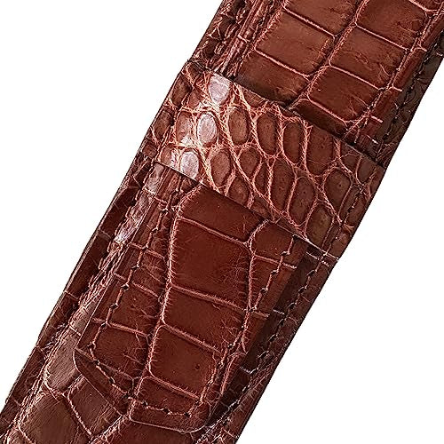 Brown Alligator Pen Case