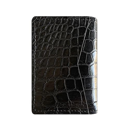 Black Alligator Bifold Card Holder