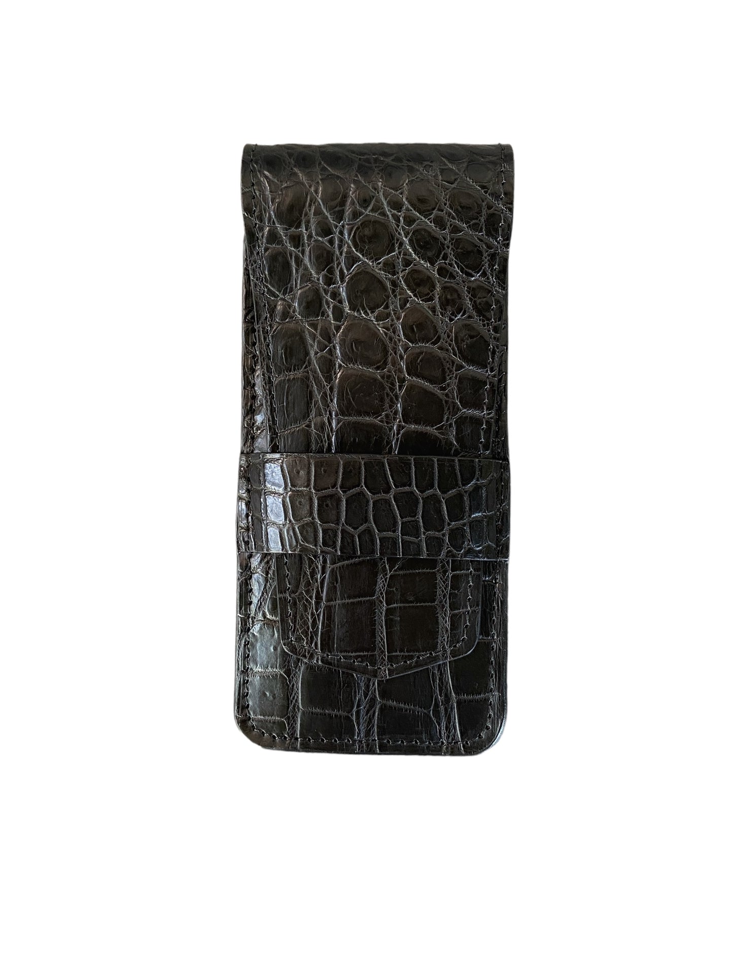 Black Alligator Pen Case