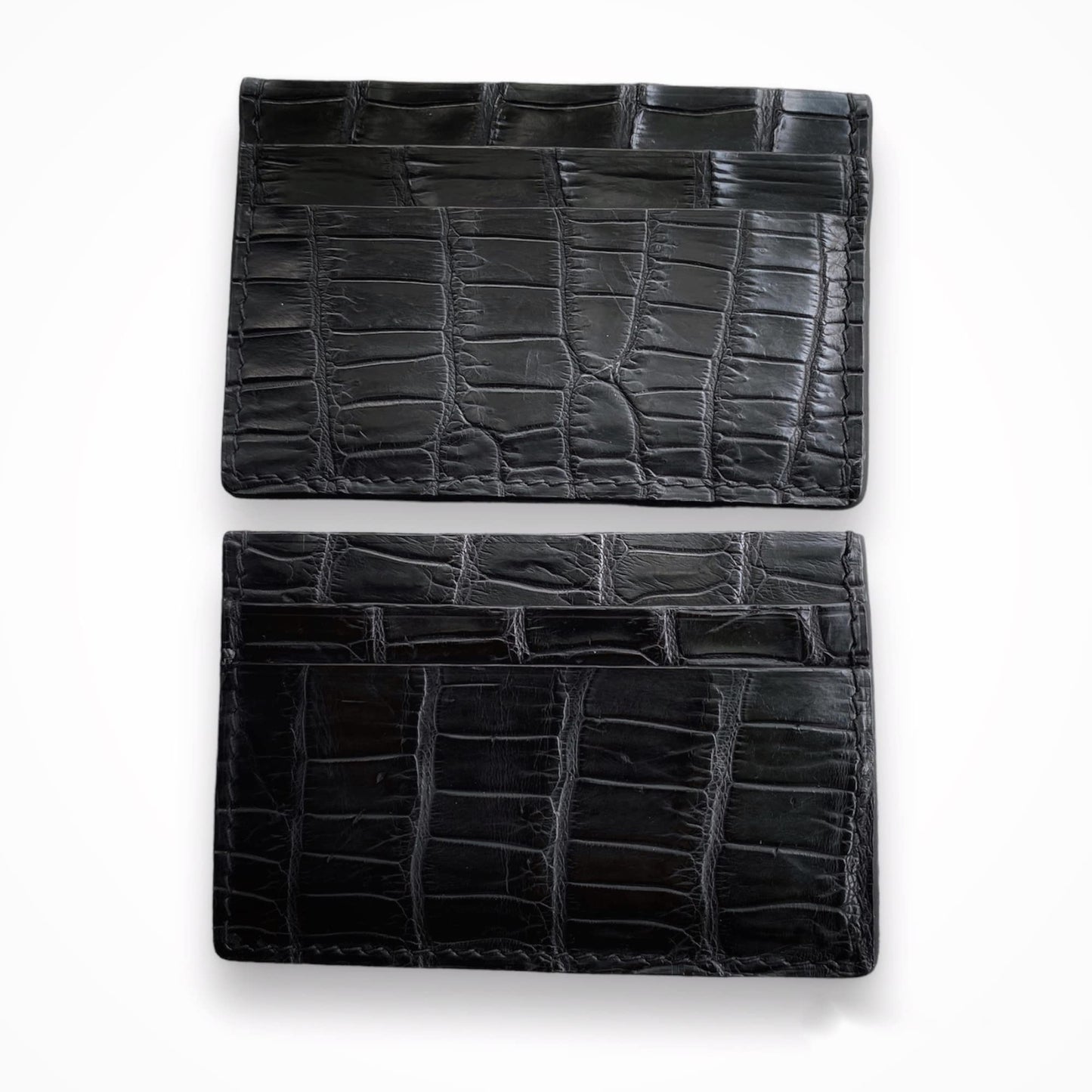 Black Alligator Card Holder