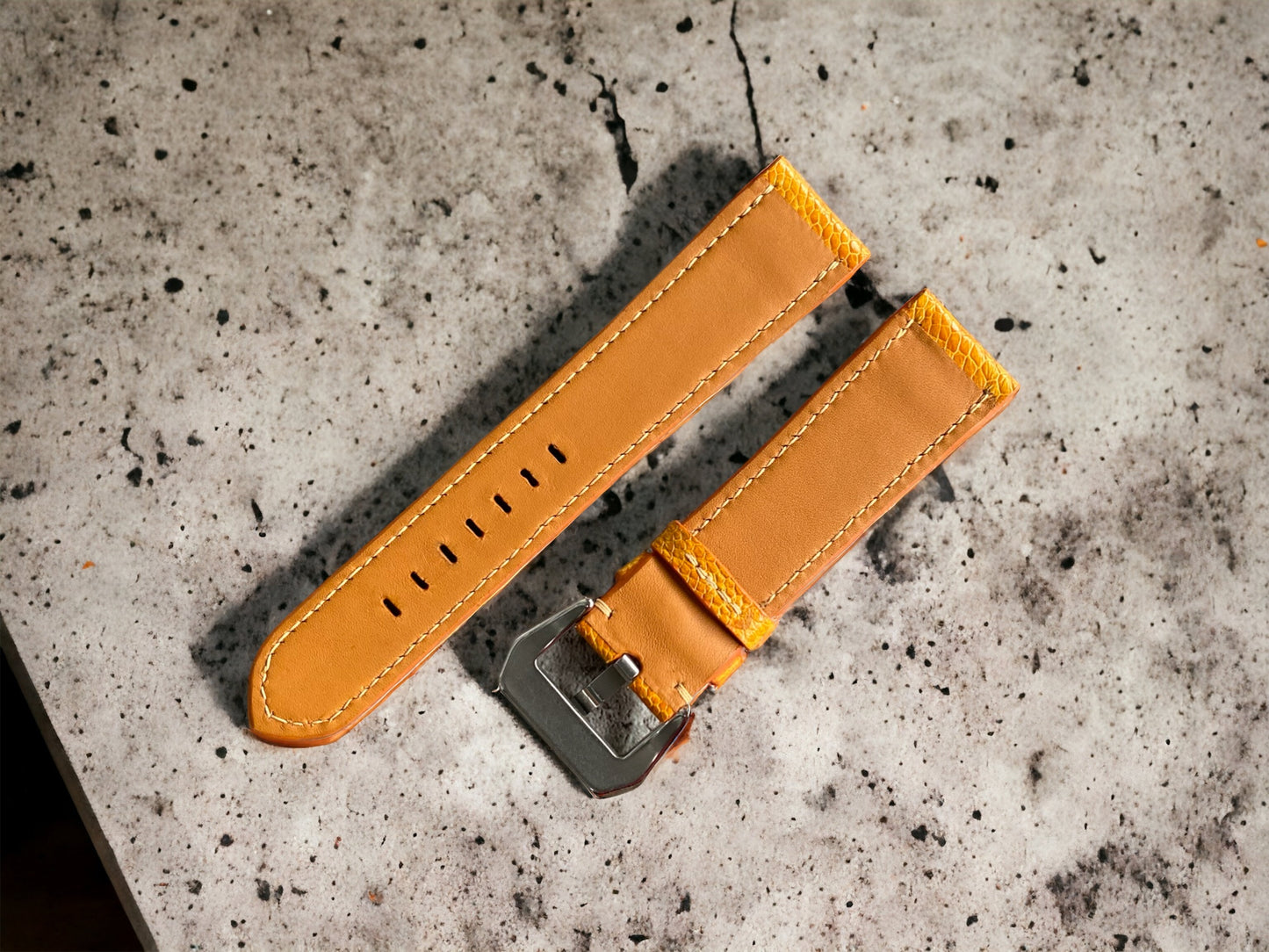 Panerai Gold Ostrich Leg Watch Straps