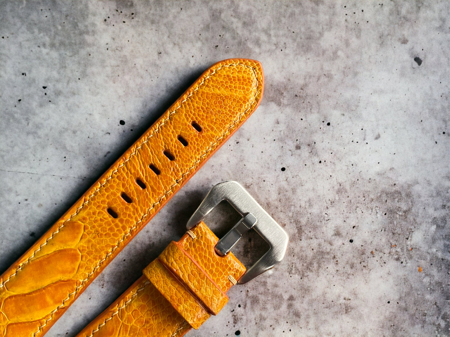 Panerai Gold Ostrich Leg Watch Straps