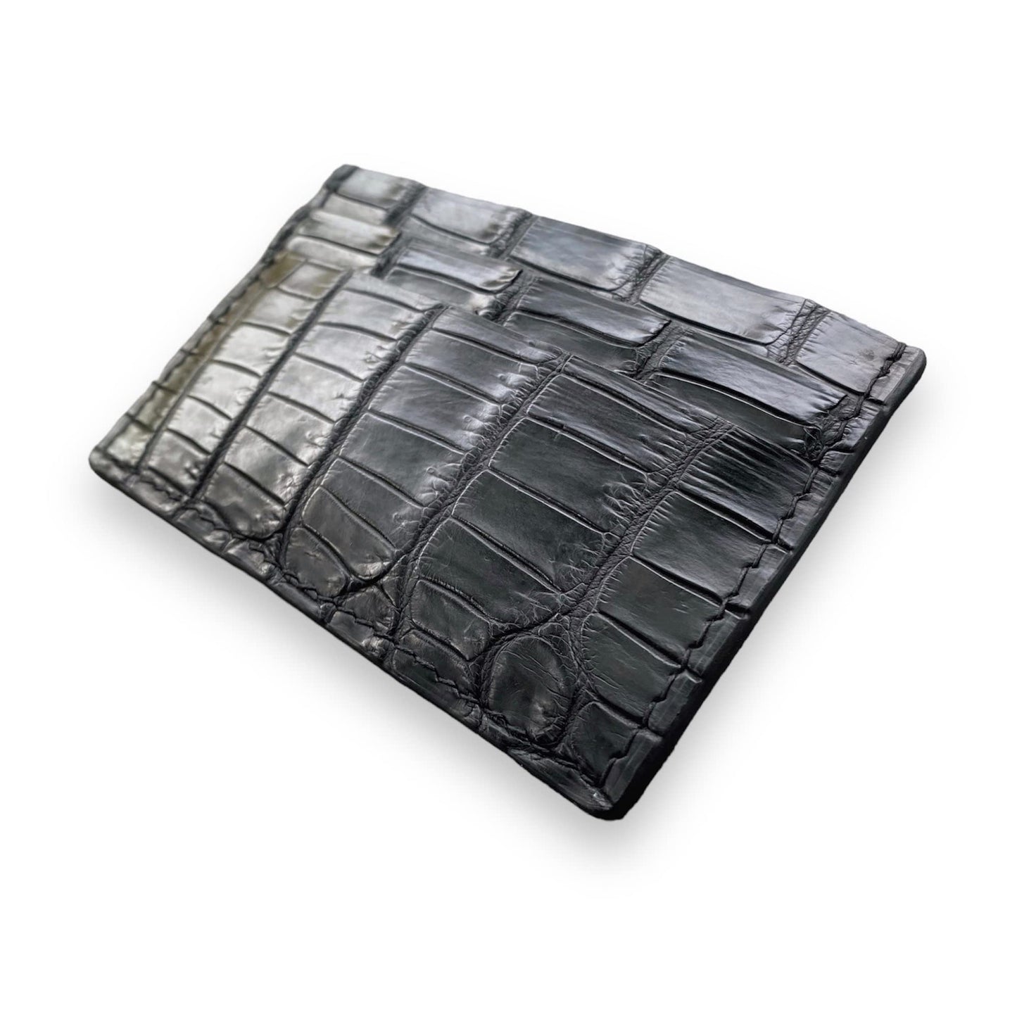 Black Alligator Card Holder