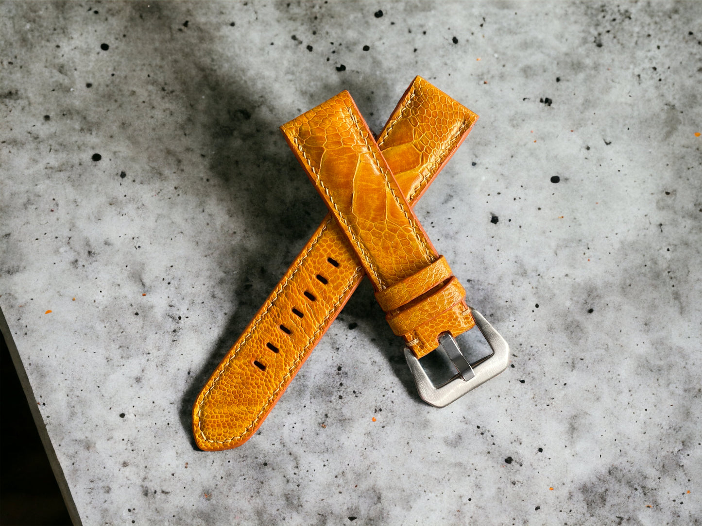 Panerai Gold Ostrich Leg Watch Straps