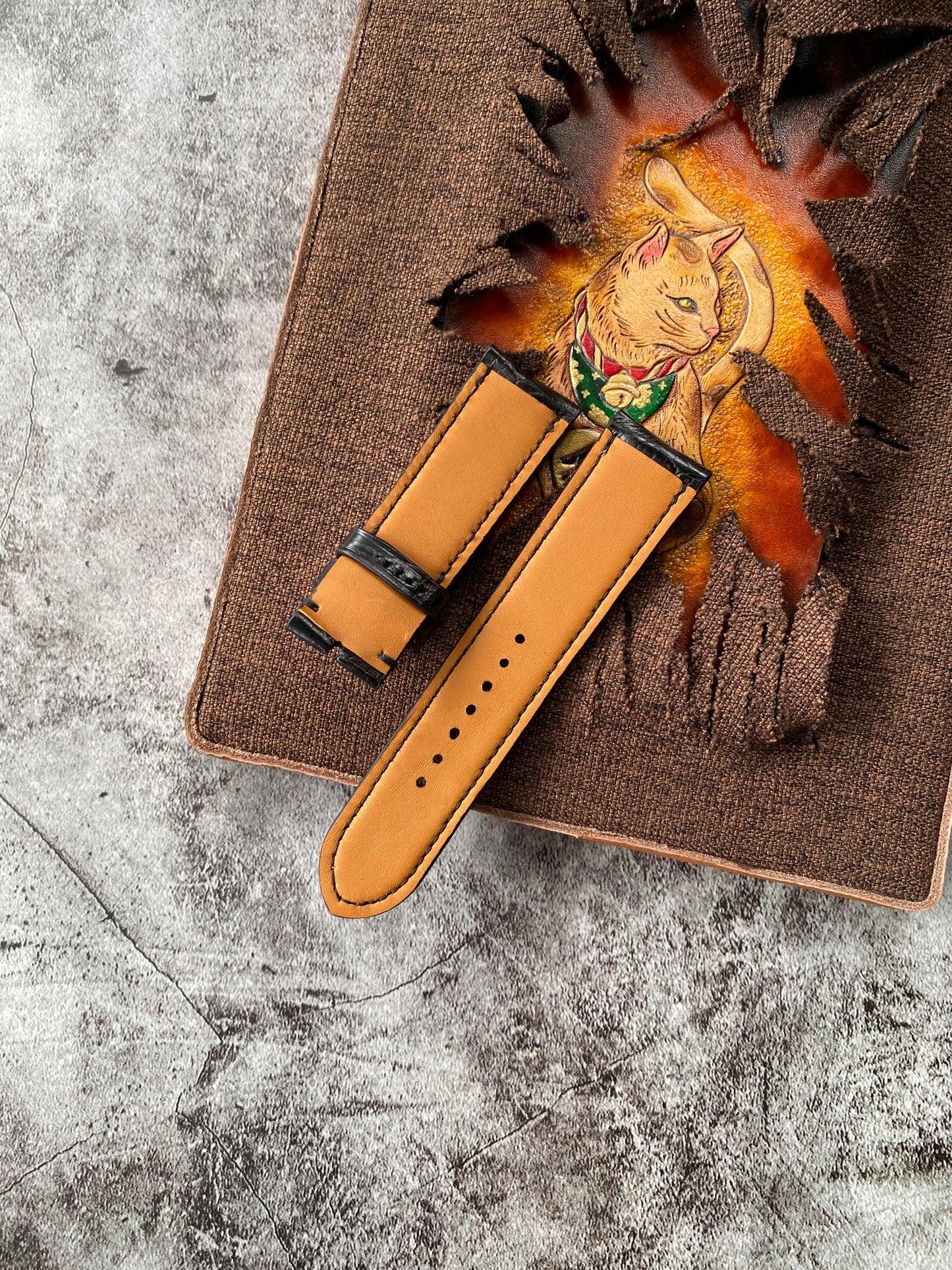 Black Alligator Watch Straps