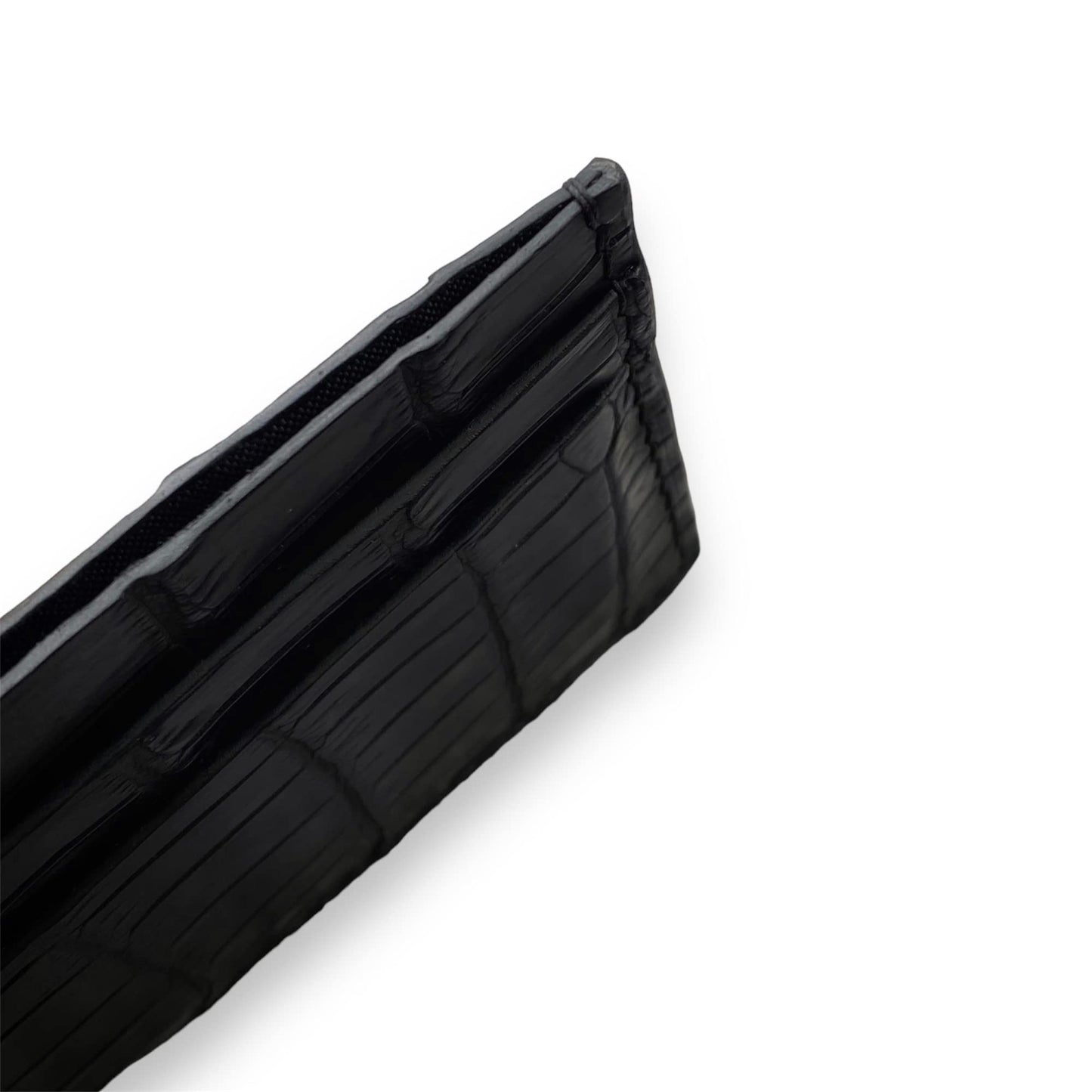 Black Alligator Card Holder