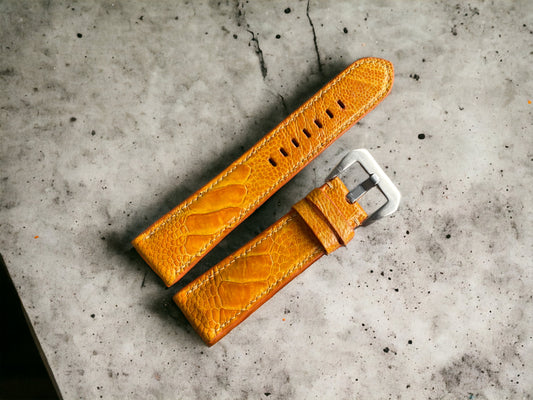 Panerai Gold Ostrich Leg Watch Straps