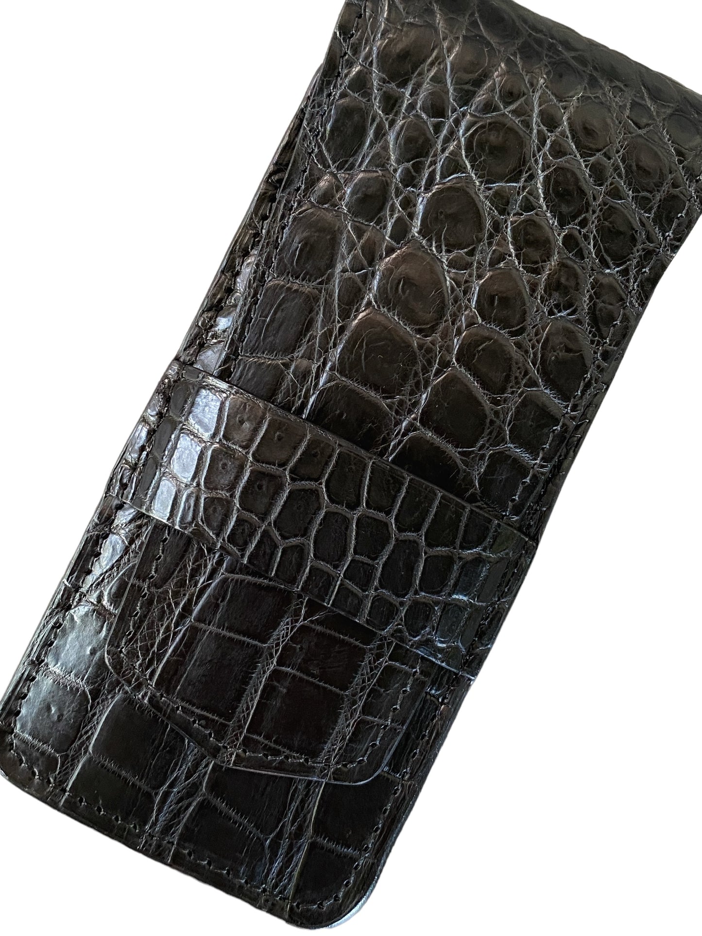 Black Alligator Pen Case