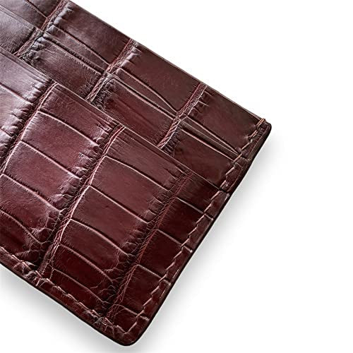 Brown Alligator Card Holder