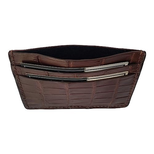 Brown Alligator Card Holder