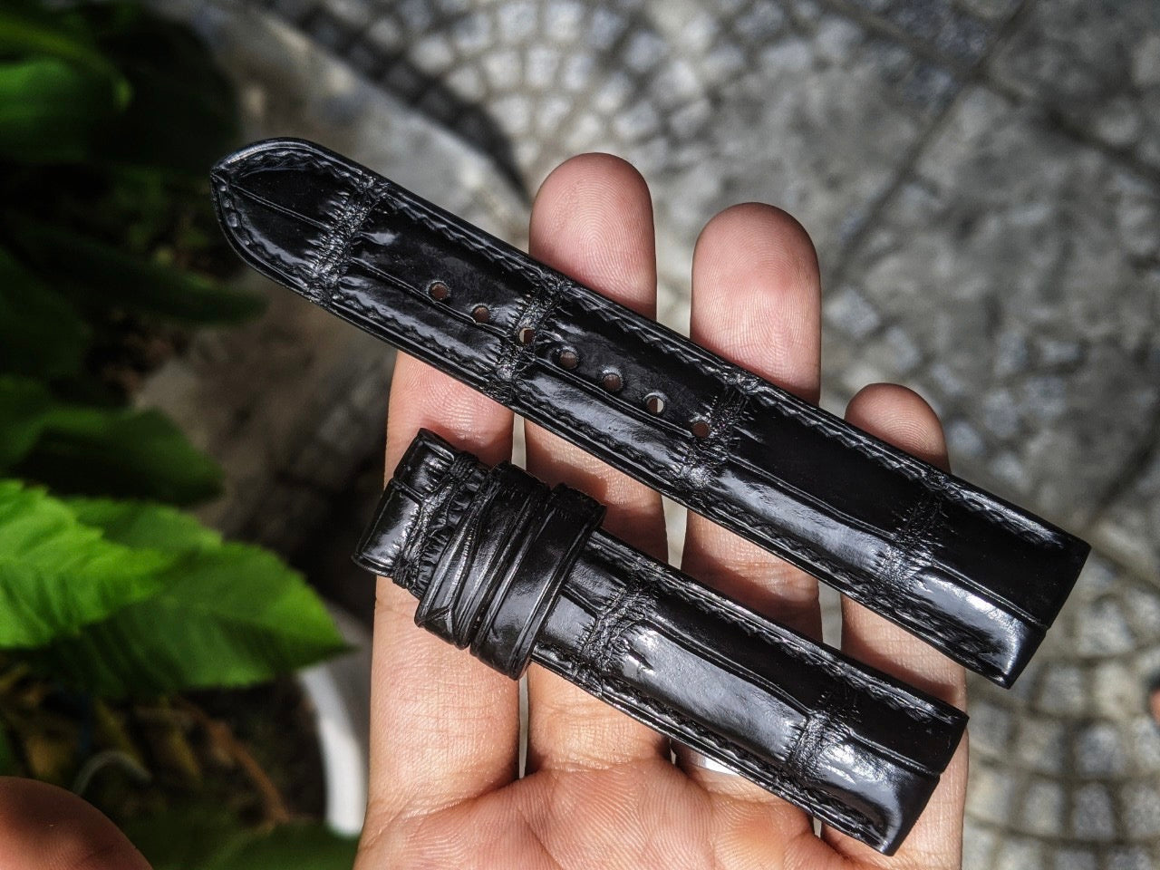 Black Alligator Watch Straps