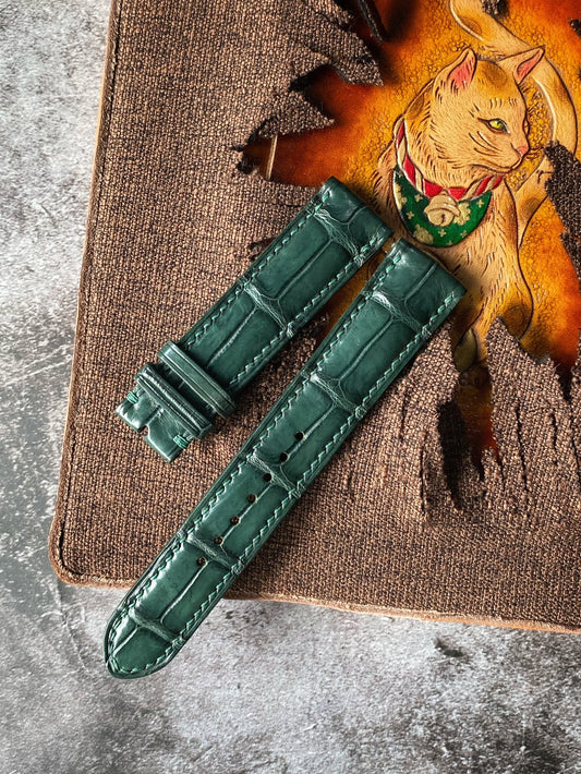 Green Alligator Watch Straps