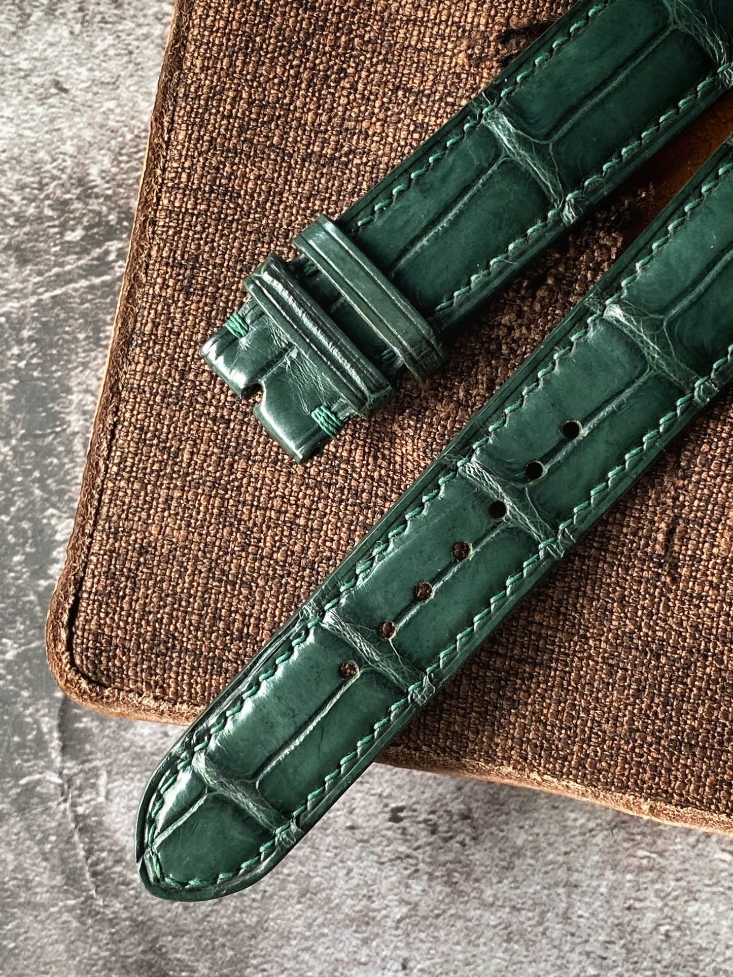 Green Alligator Watch Straps