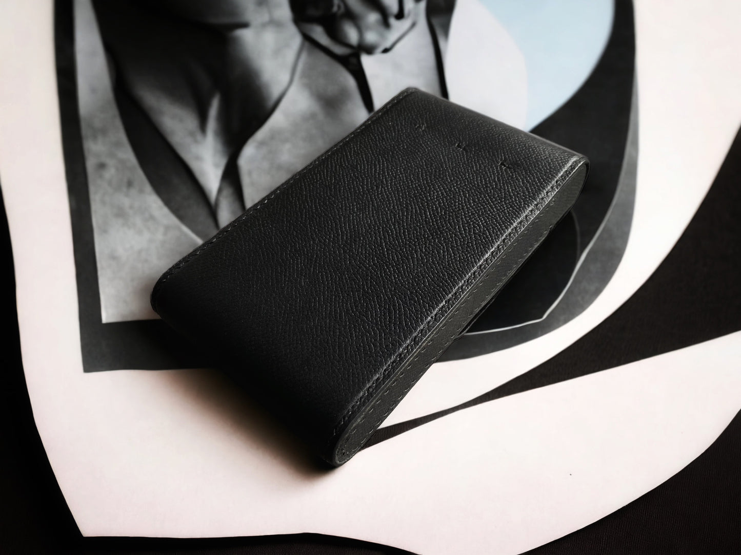 Epsom Black Cowhide Pen Case