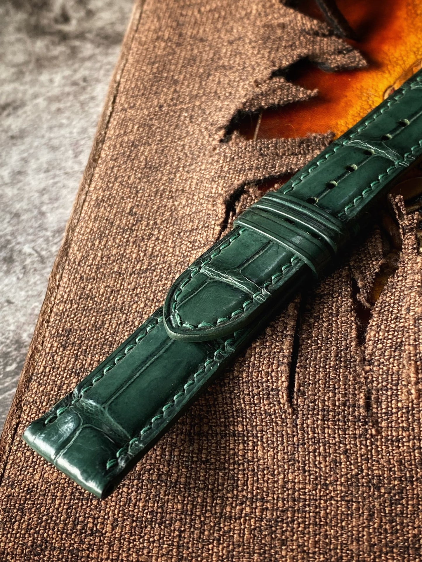 Green Alligator Watch Straps