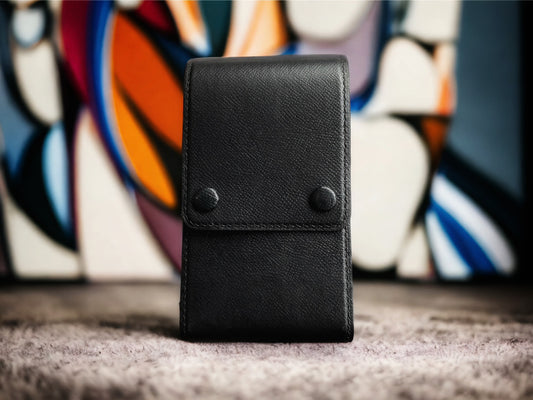 Epsom Black Cowhide Pen Case