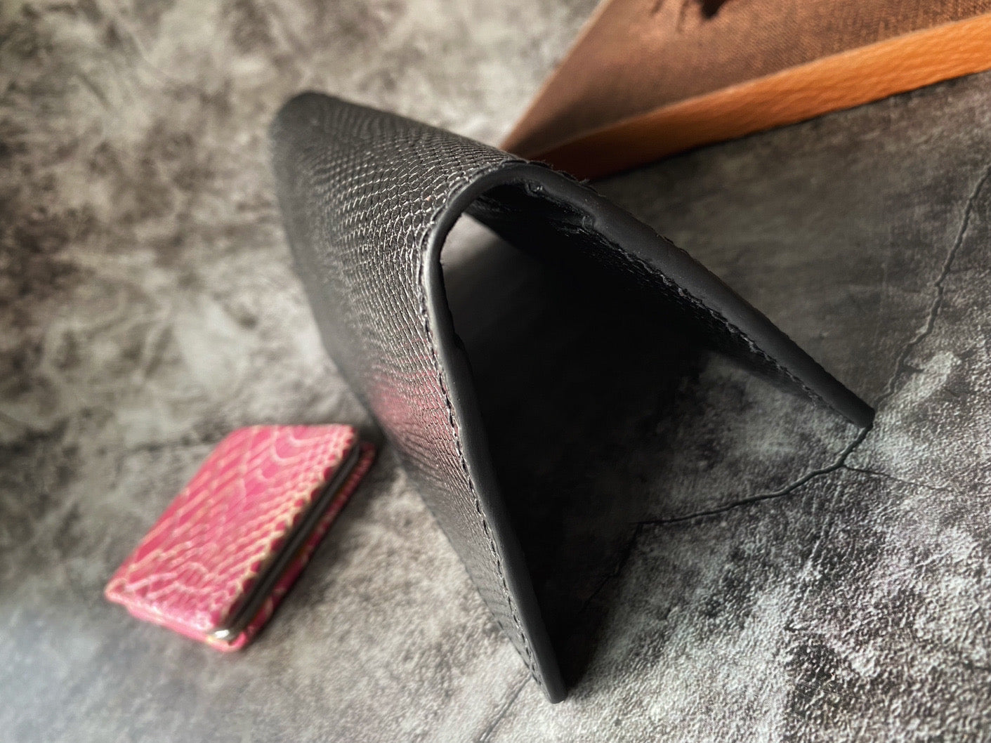 Custom Black Lizard Long Wallet