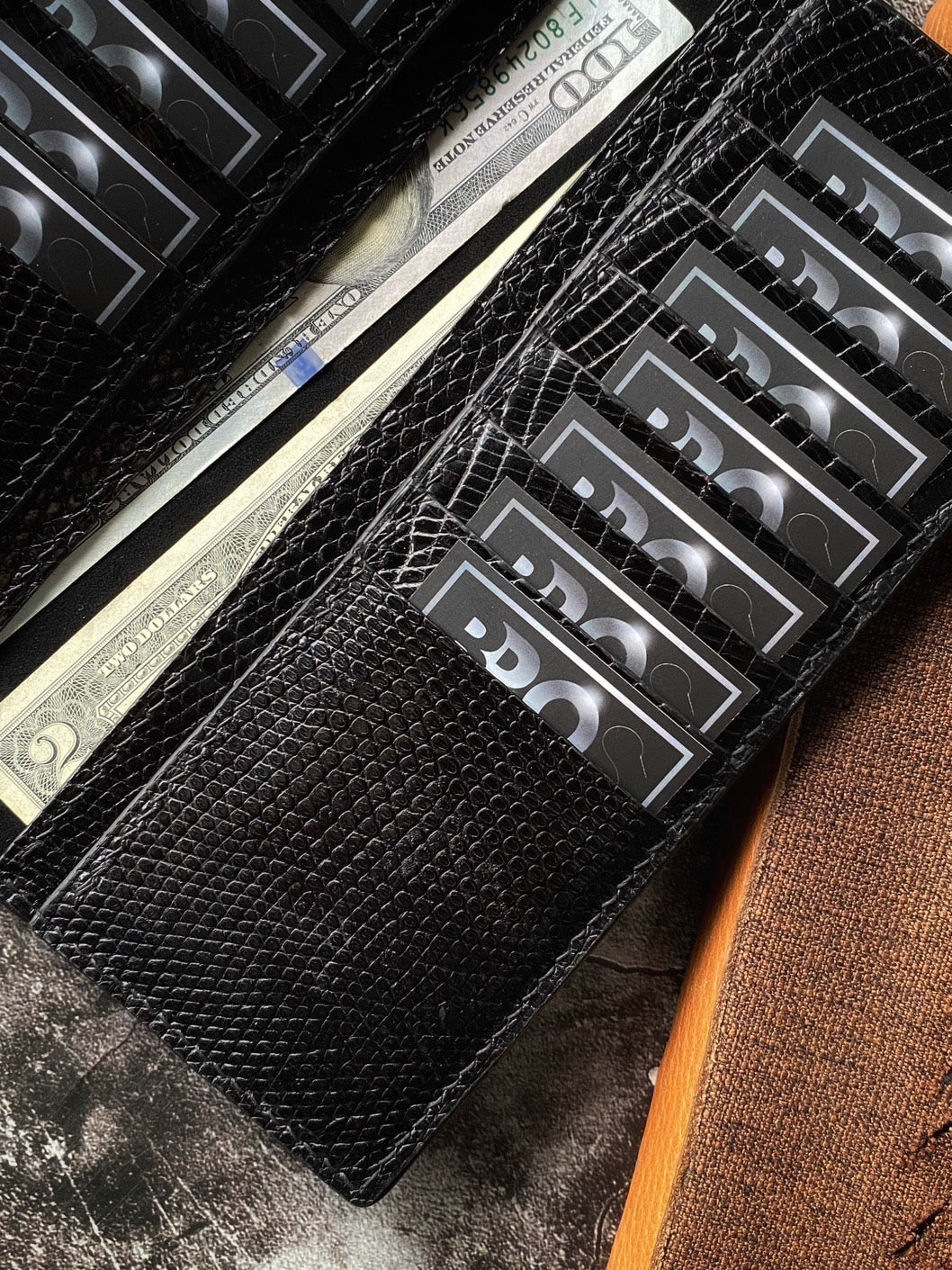 Custom Black Lizard Long Wallet