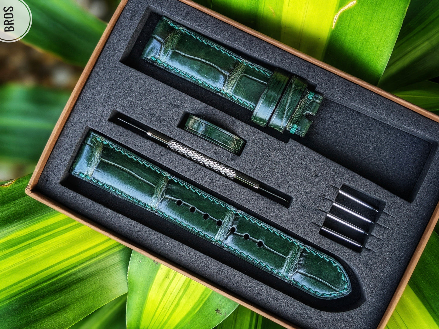 Green Alligator Watch Straps