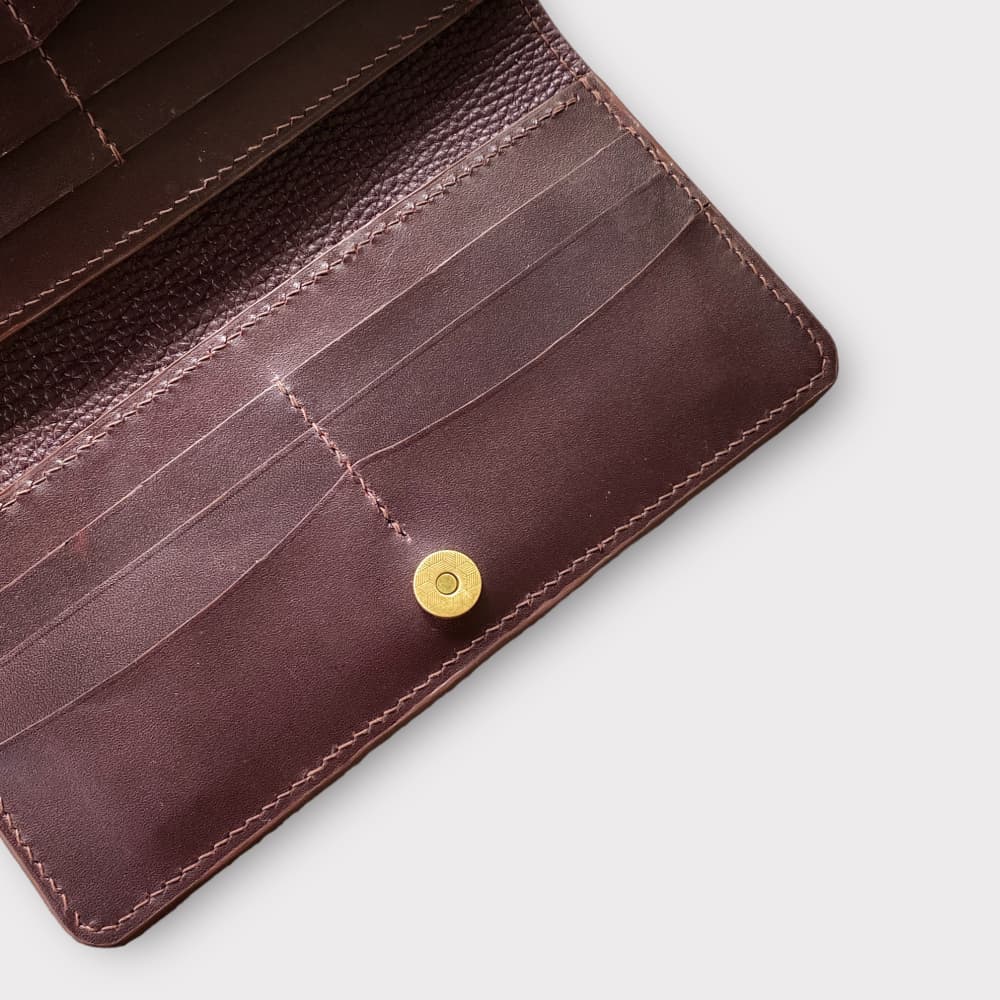 Custom Cat Hand-Carved Long Wallet
