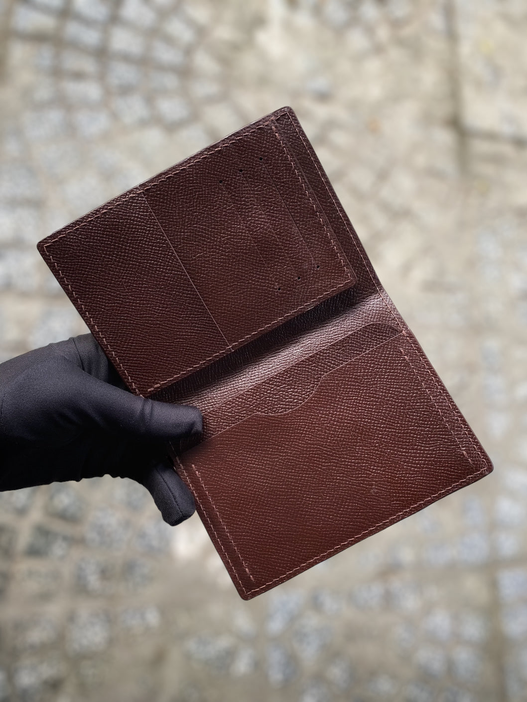 Custom Brown Alligator Passport Holder