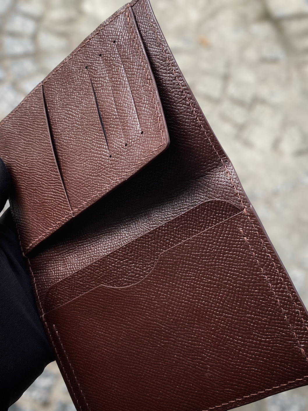 Custom Brown Alligator Passport Holder