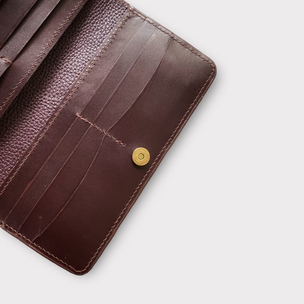 Custom Hand-Carved Eagle Long Wallet