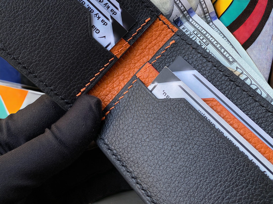Custom Minimalist Alligator Leather Bifold Wallet