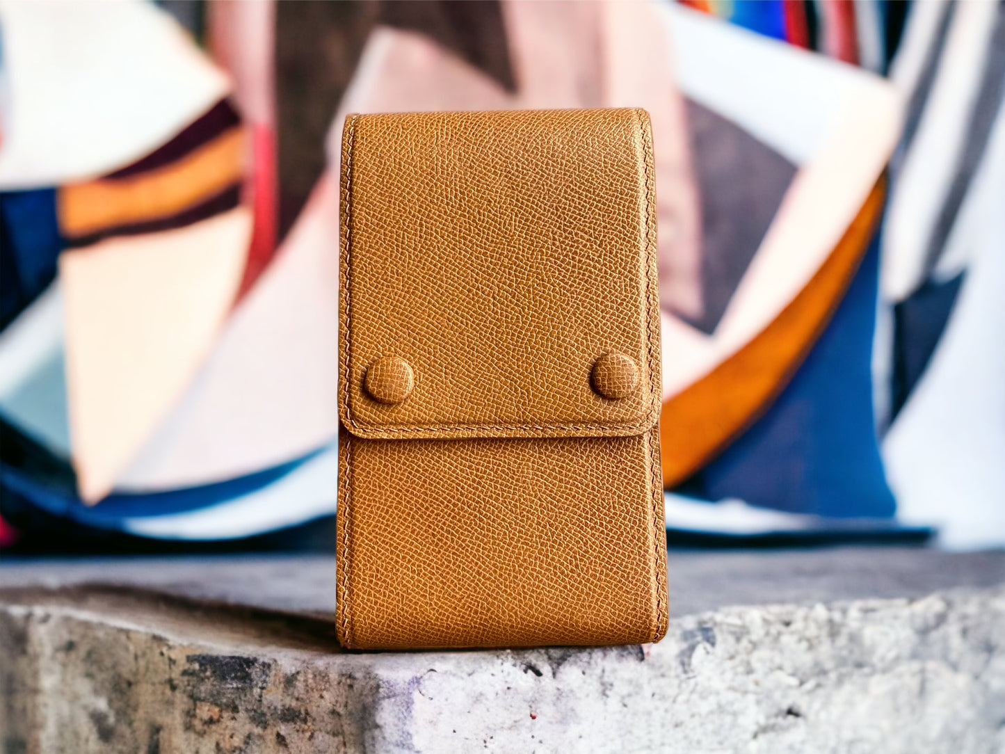 Light Brown Cowhide Pen Case
