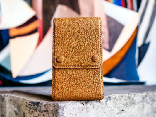 Light Brown Cowhide Pen Case