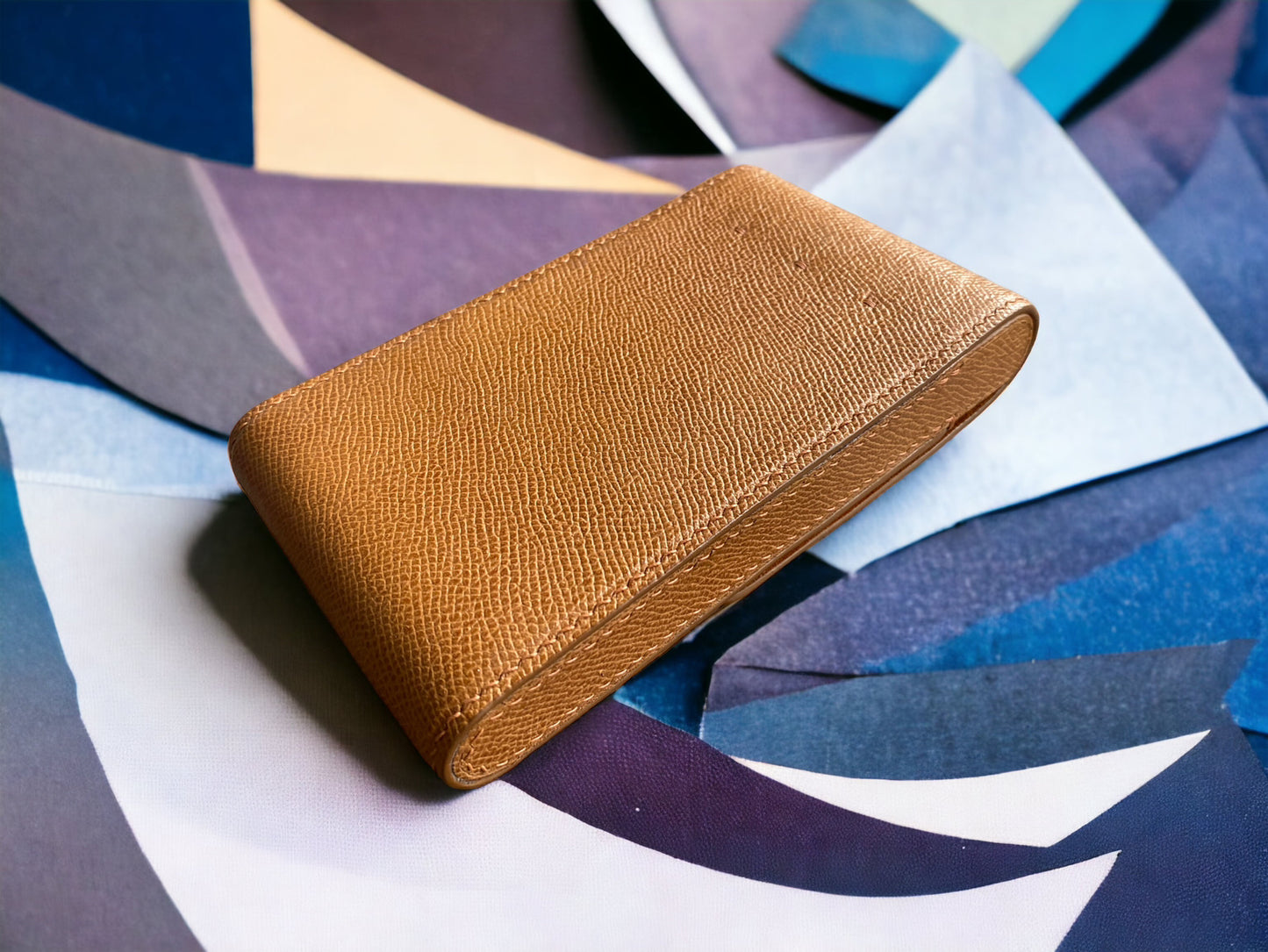 Light Brown Cowhide Pen Case