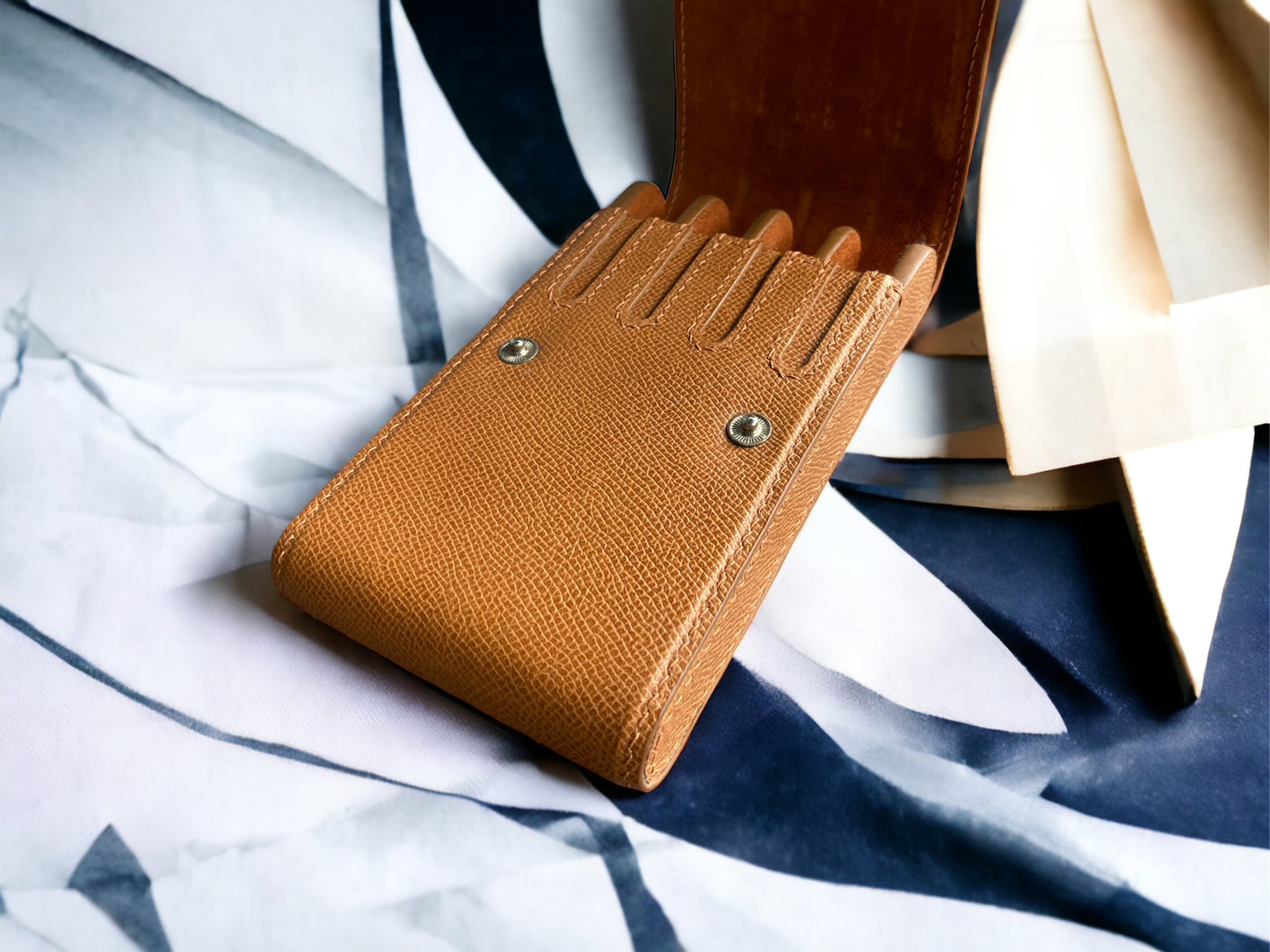 Light Brown Cowhide Pen Case