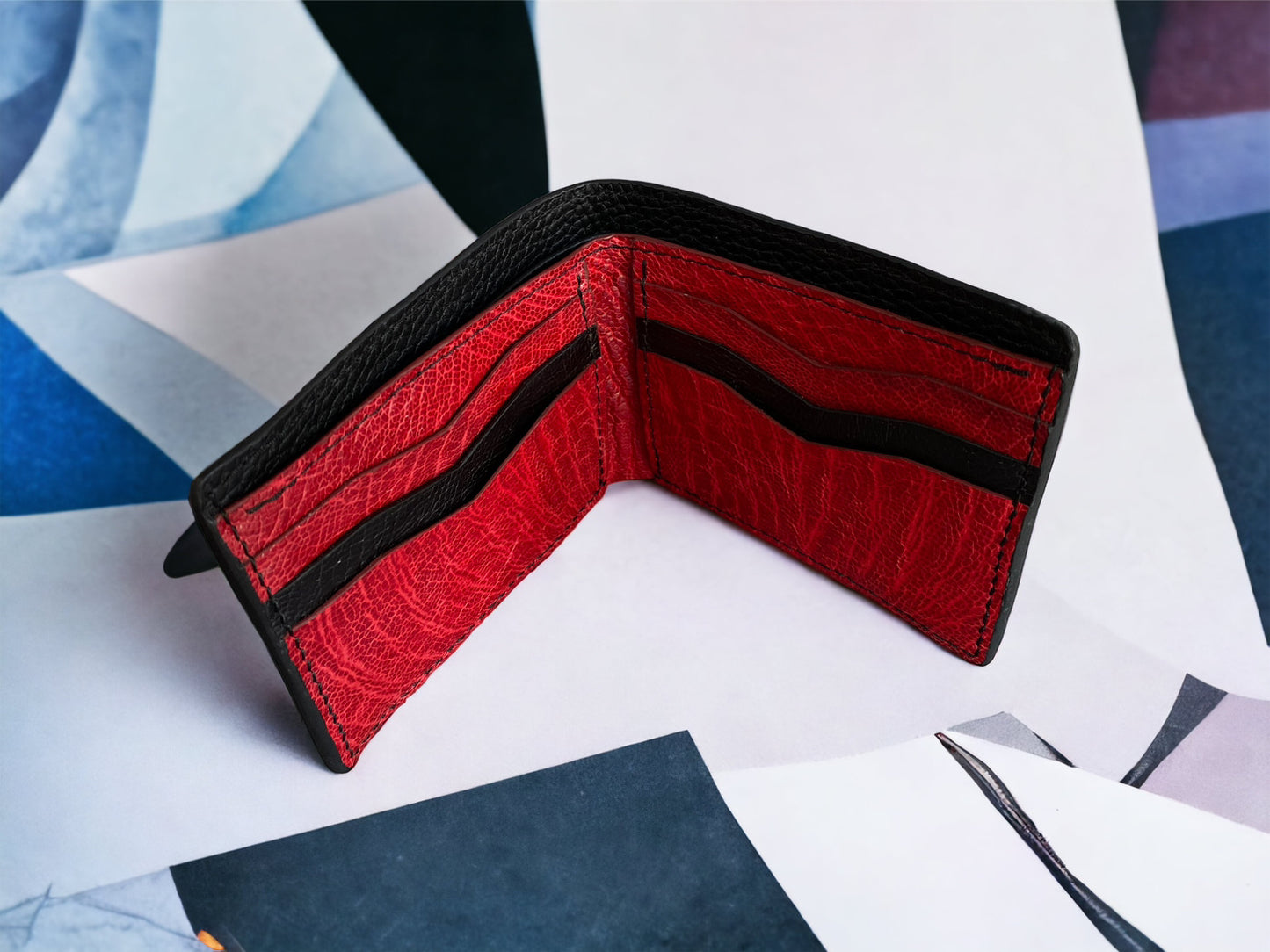 Custom Black Shark Skin & Alligator Men Wallet